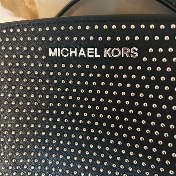 Michael Kors Black Crossbody Bag with Silver Studs - Picture 9 of 15